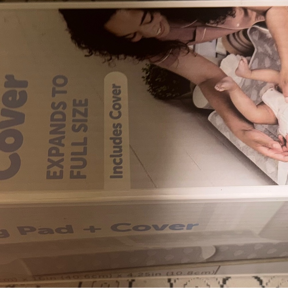 Gray Changing Pad Cover - Picture 4 of 4